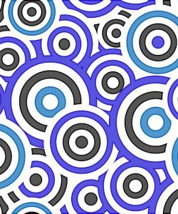 Retro Black and Blue